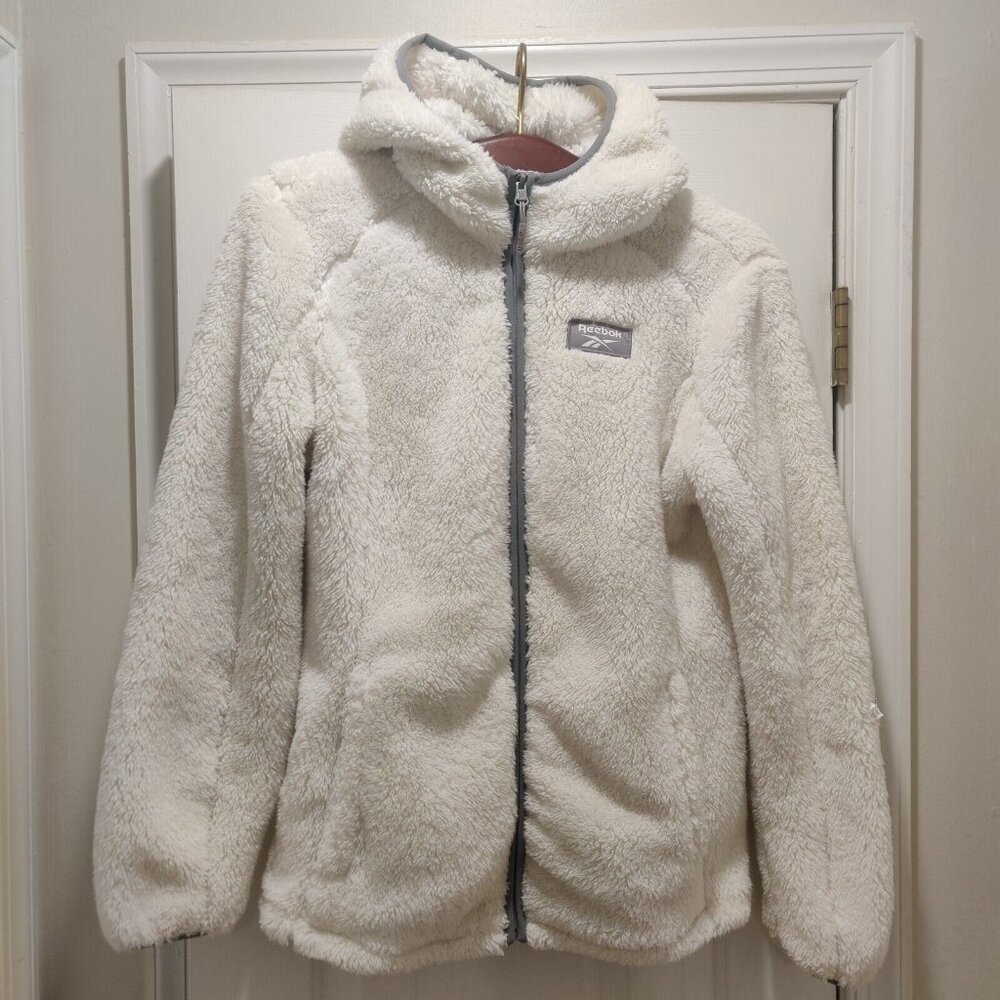 Reebok Women's Heavy Weight Fleece Jacket Coat Large